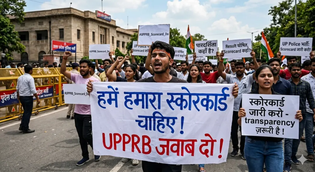 Ek Bharti Board hai UP me Exam karati hai lekin Scorecard jari nahi hota hai baccho ko kaise pata chalega ki uske kitane marks hai kitane number se selection nahi ho paya