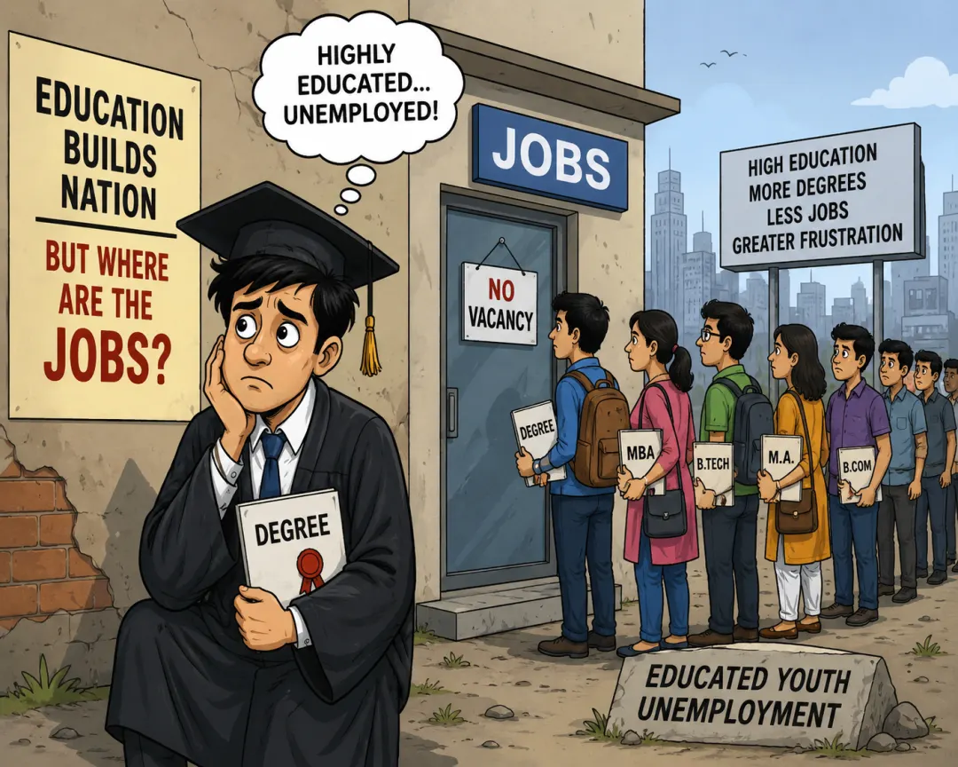 Educated are facing problem while uneducated leader are making joke upon them